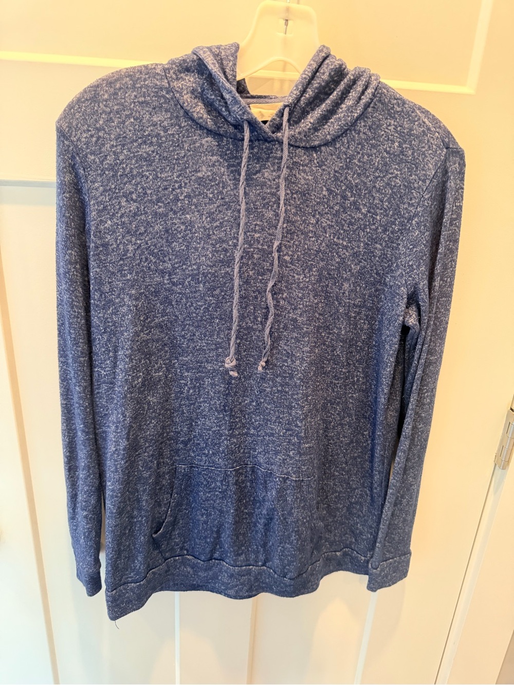 Workshop by Andrea Jovine Navy Marled Lightweight Hoodie Size Small